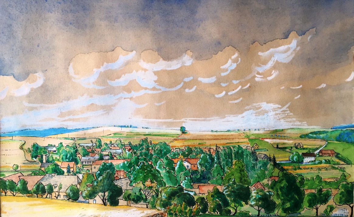 Ostředek - Pohledy z Vrší - Josef Rys - 60. léta 20. st.