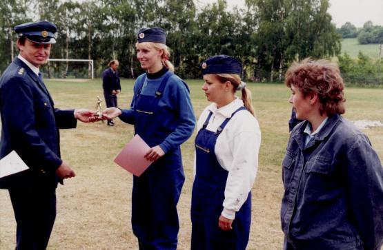 Nejlepší ženy v překážkovém běhu - L. Vosádková, H. Nenáhlová