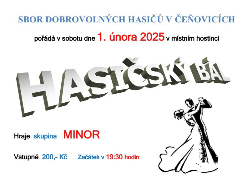 Hasičský bál v Čeňovicích