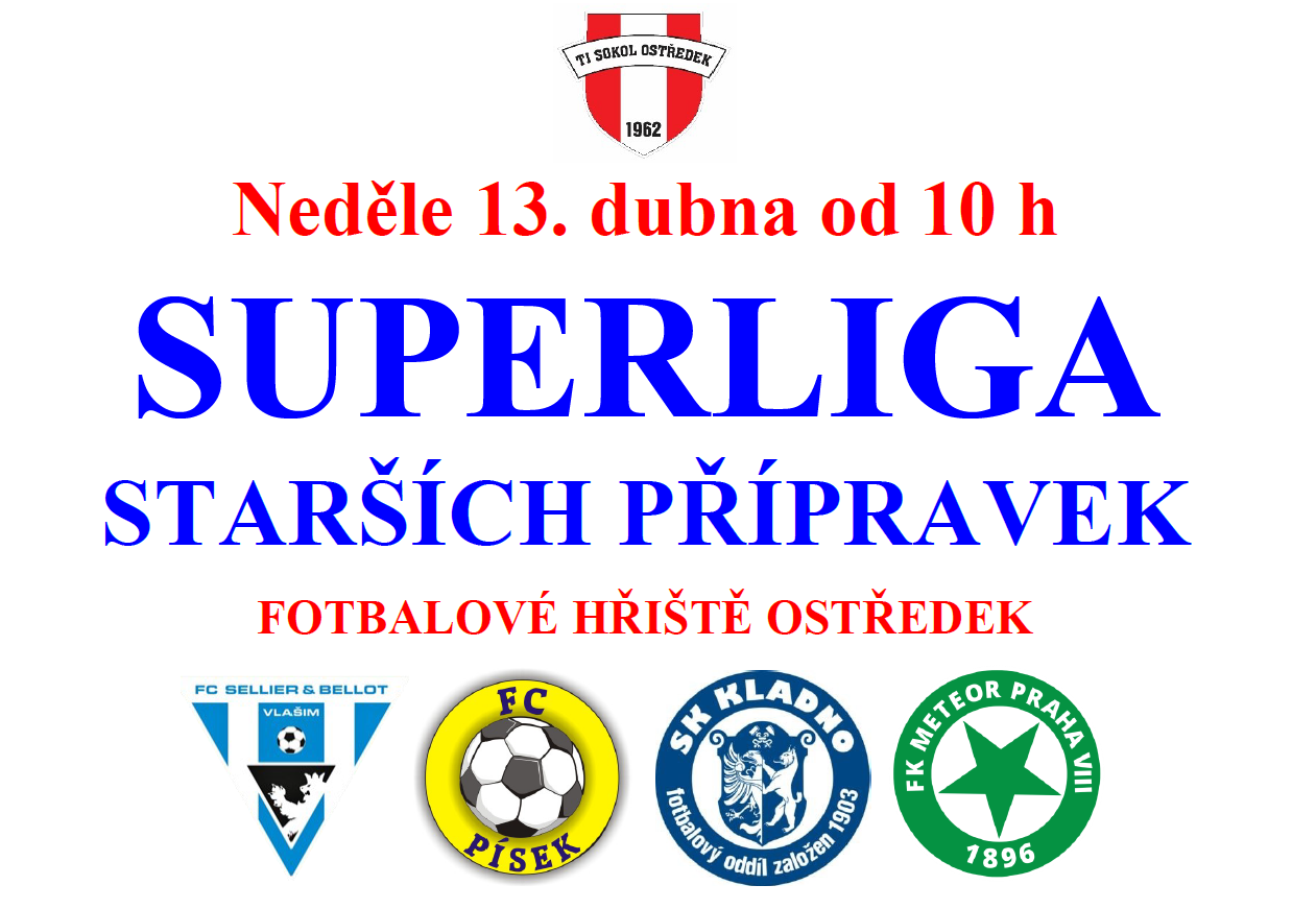 Superliga starších přípravek v Ostředku - 13.4.