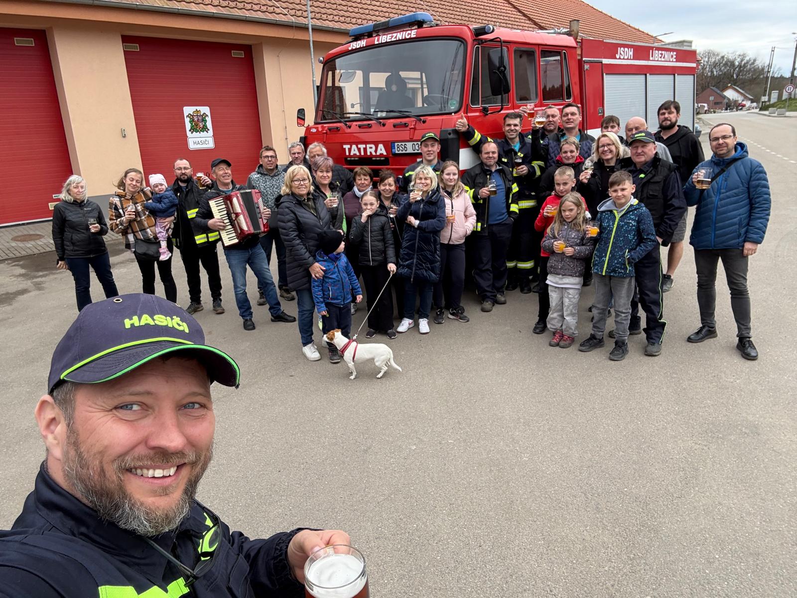 Přivítání nové cistérny v Ostředku