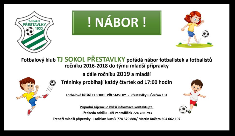 Nábor TJ Sokol Přestavlky