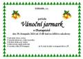 Plakát Vánoční Jarmark v Postupicích dne 30. listopadu 2024 od 13:00 hod. na hřišti u sokolovny
